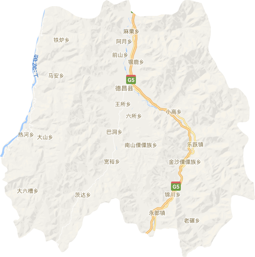 德昌县电子地图