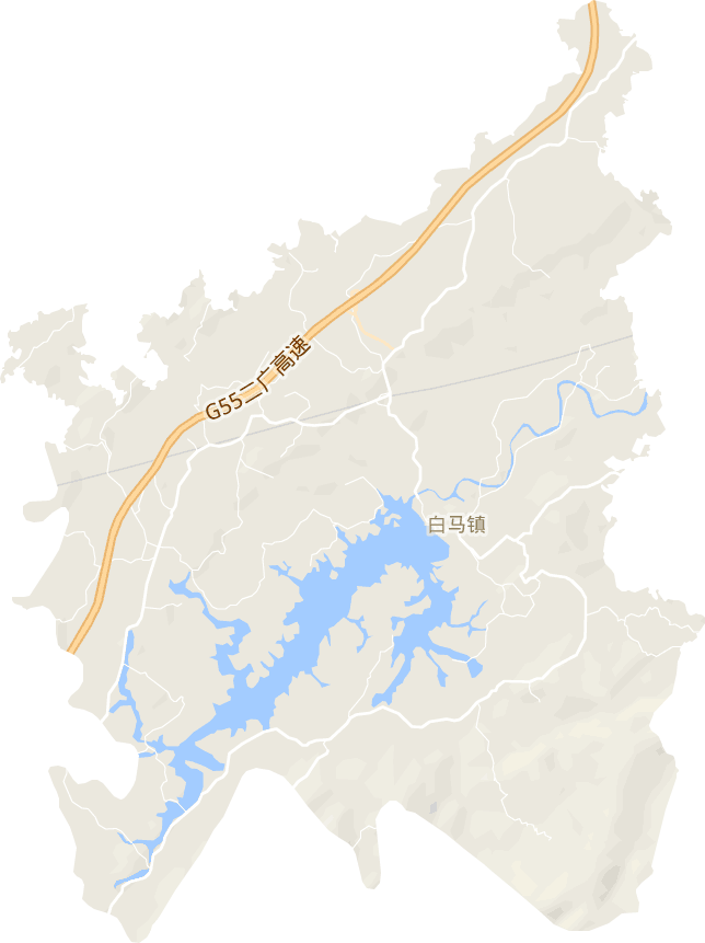 白马镇电子地图