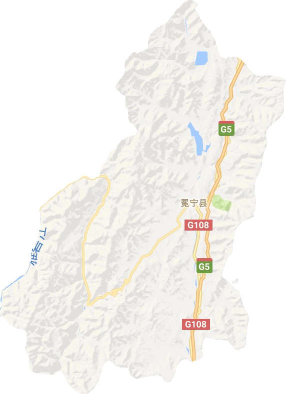 冕宁县电子地图