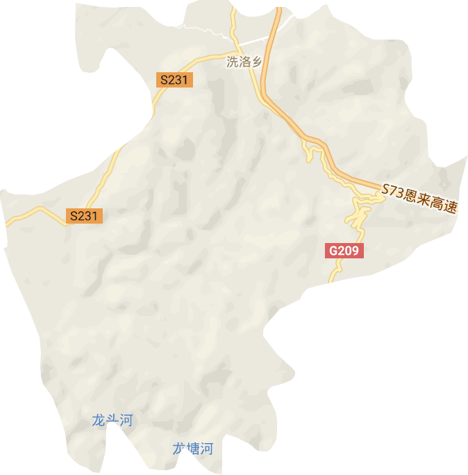 洗洛乡电子地图
