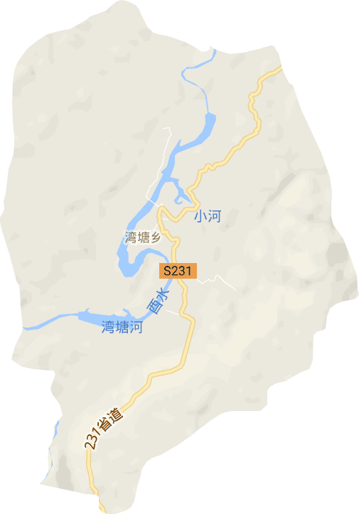 湾塘乡电子地图