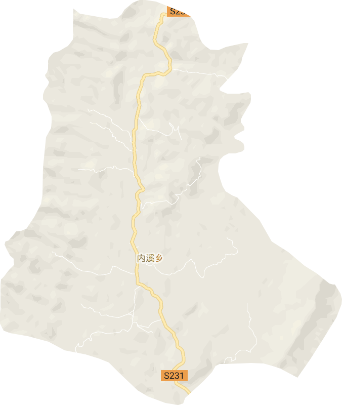 内溪乡电子地图