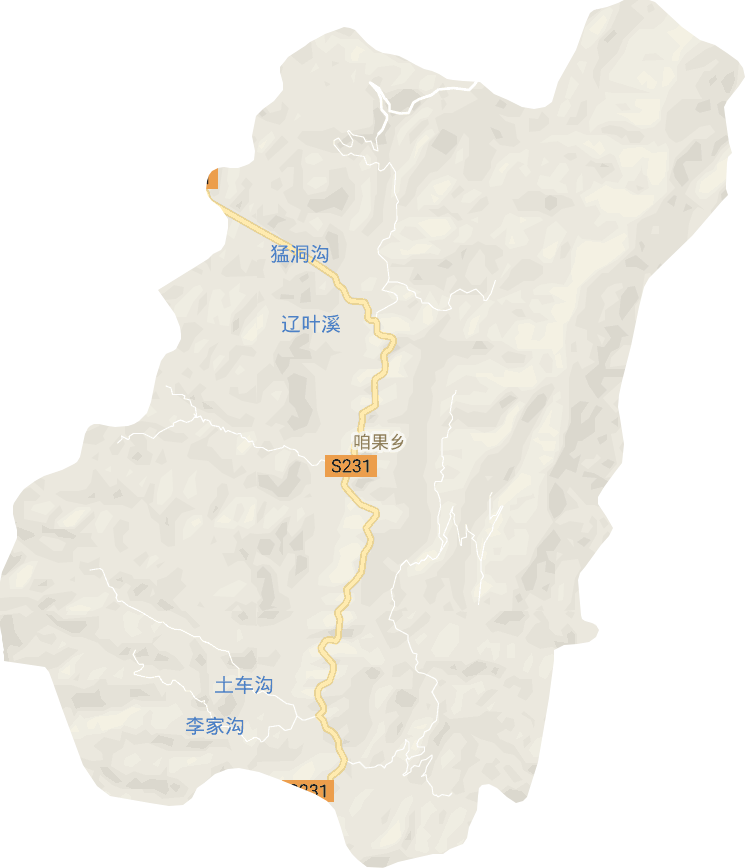 咱果乡电子地图