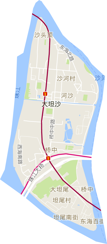桥中街道电子地图