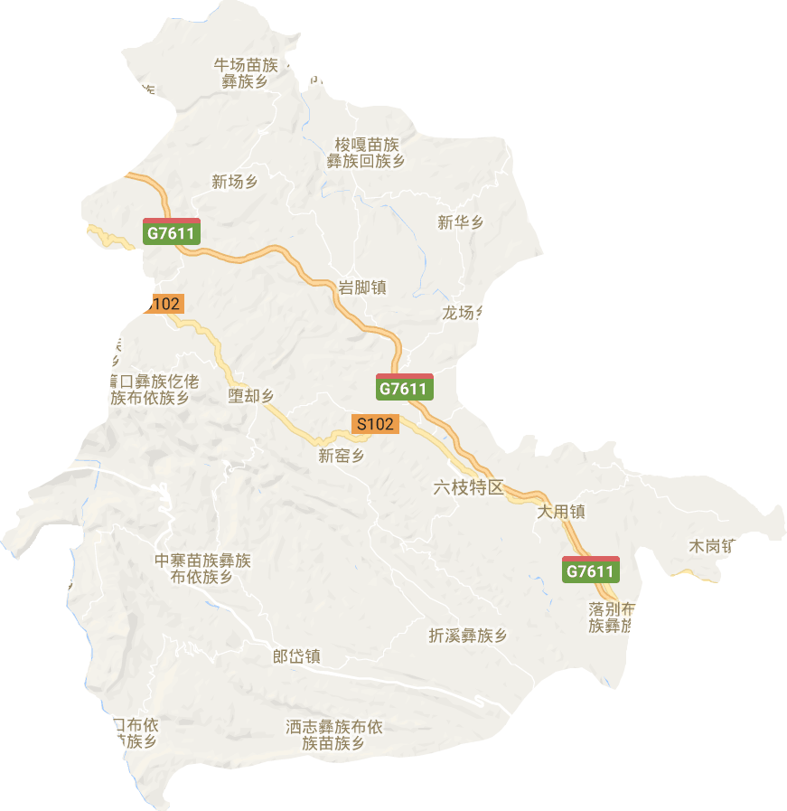 六枝特区电子地图