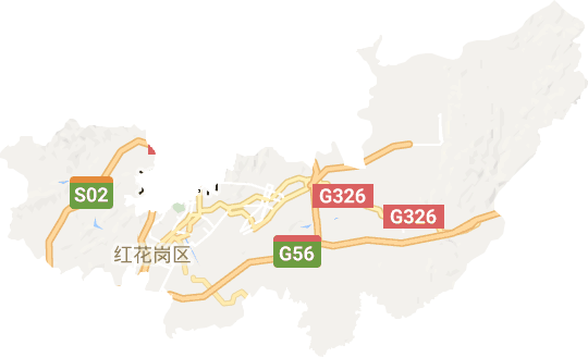 红花岗区电子地图