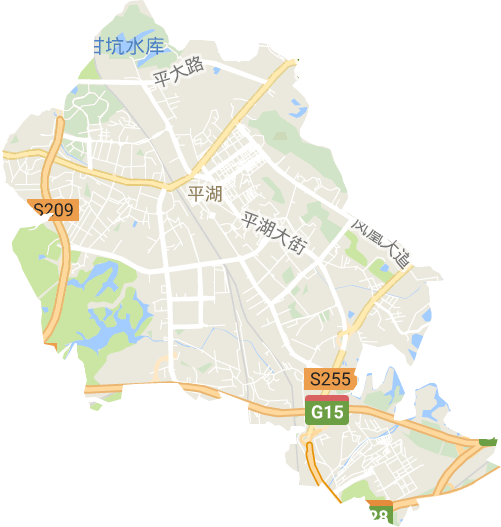 平湖街道电子地图