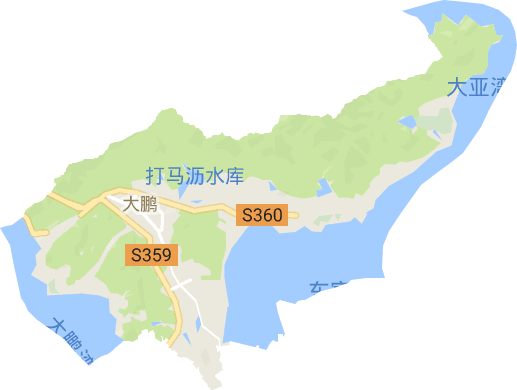 大鹏街道电子地图