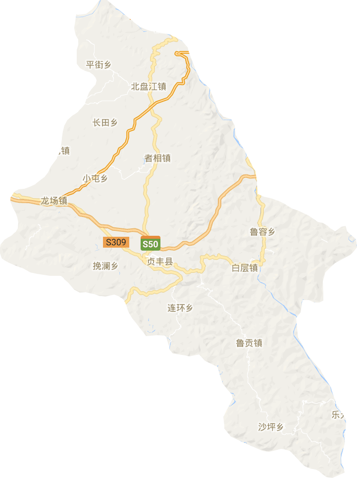 贞丰县电子地图