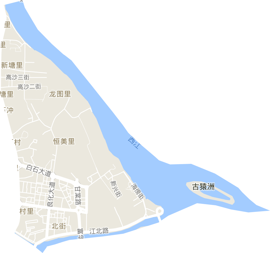 北街街道电子地图