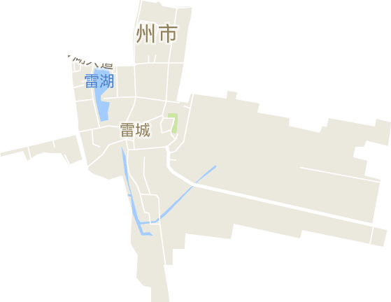 雷城街道电子地图