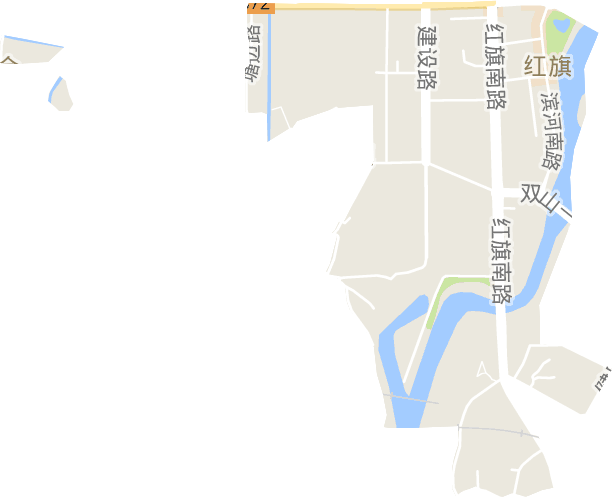 红旗街道电子地图