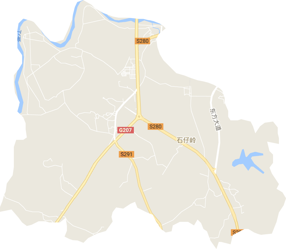 石仔岭街道电子地图