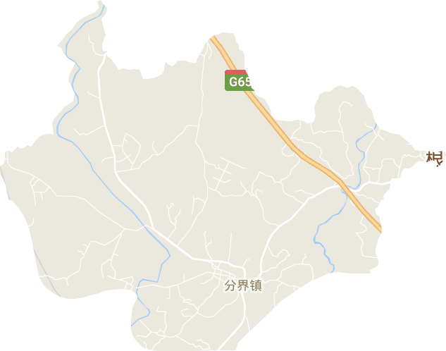 分界镇电子地图