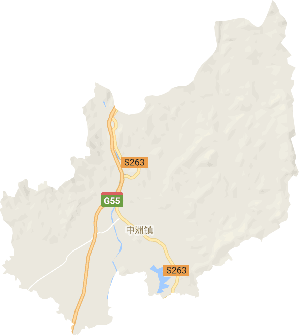 中洲镇电子地图