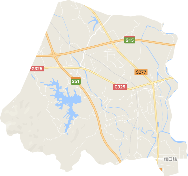 白沙街道电子地图