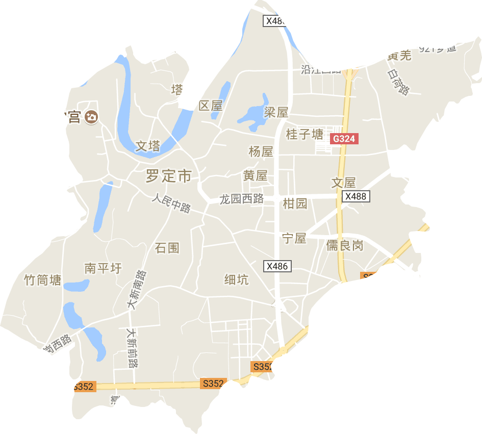罗城街道电子地图