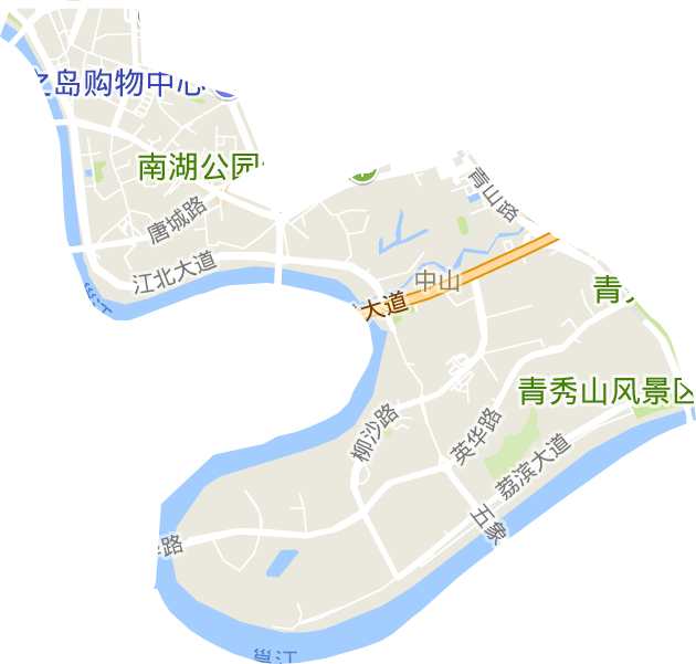 中山街道电子地图