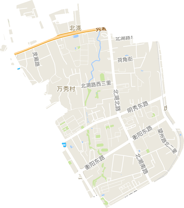 北湖街道电子地图