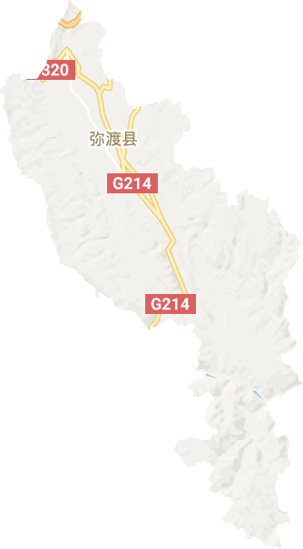 弥渡县电子地图