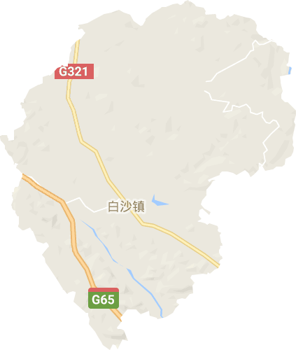 白沙镇电子地图