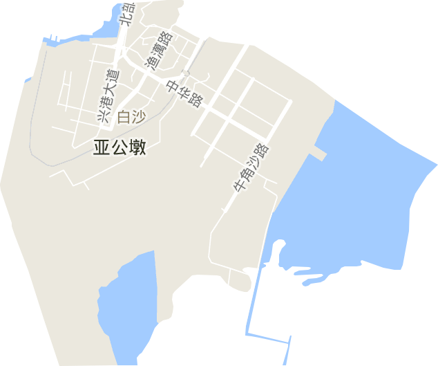 白沙万街道电子地图
