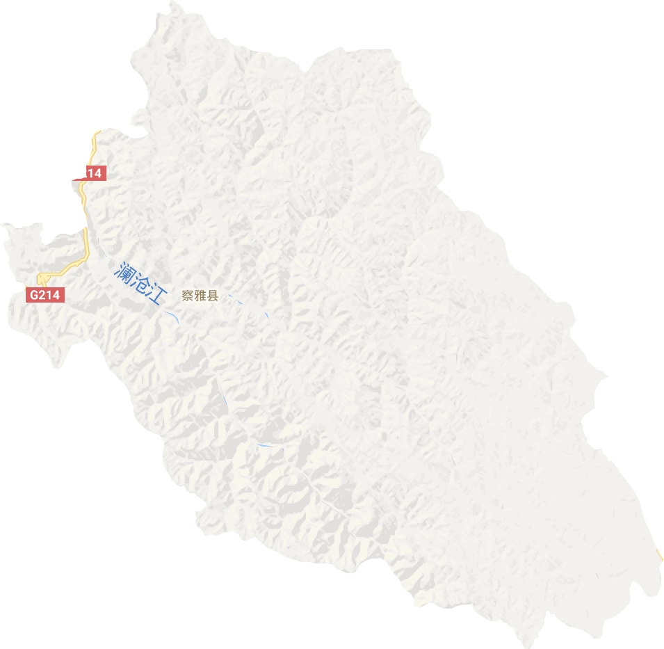 察雅县电子地图