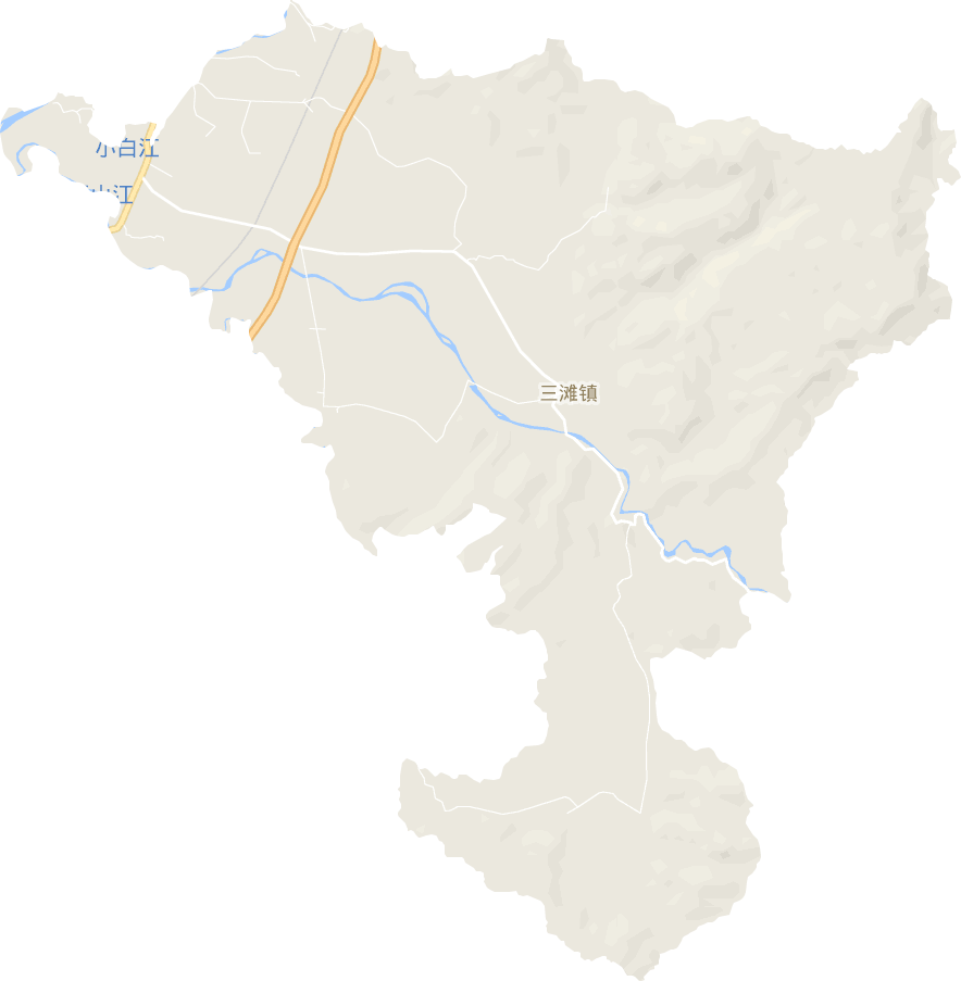三滩镇电子地图