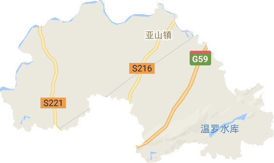 亚山镇电子地图