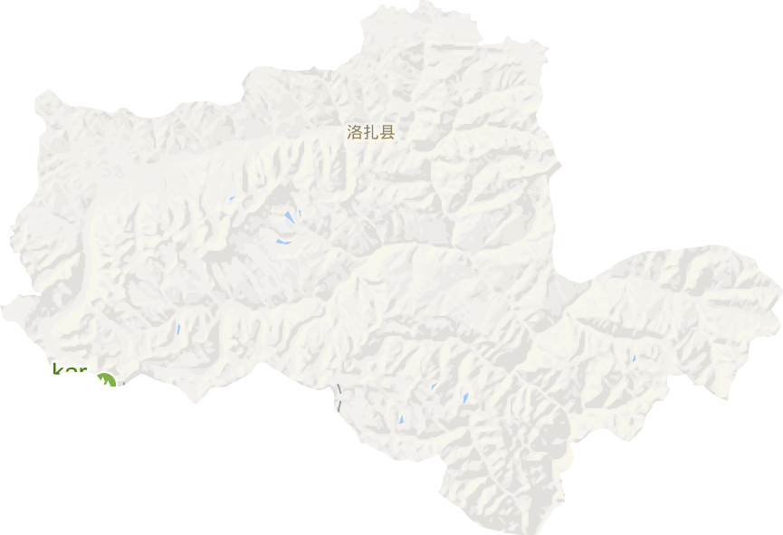 洛扎县电子地图