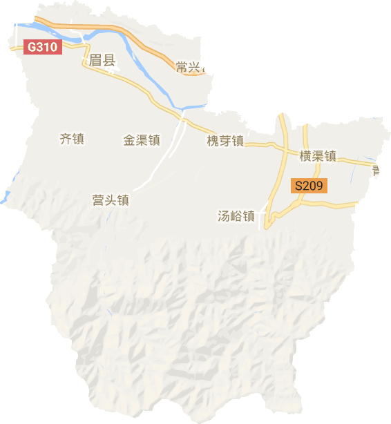 眉县电子地图