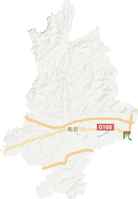 勉县电子地图