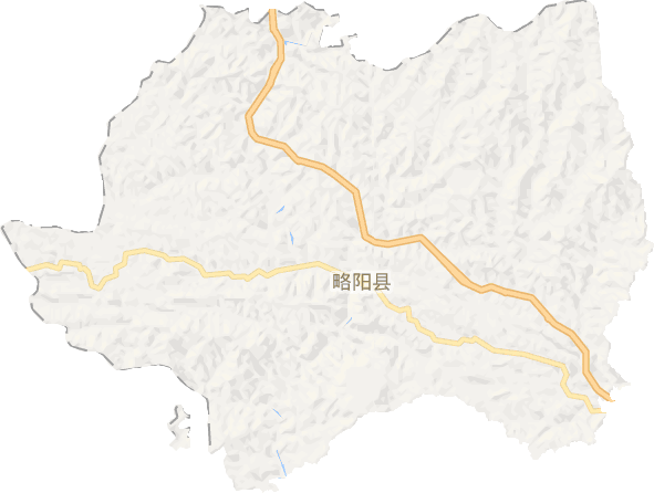 略阳县电子地图