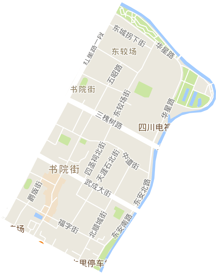 书院街街道电子地图