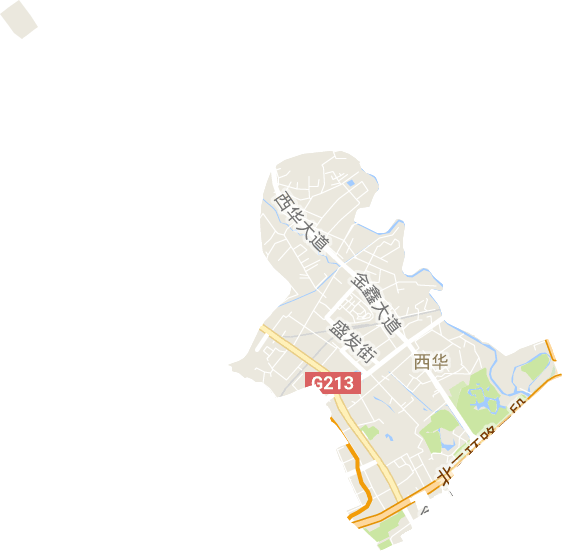 西华街道电子地图