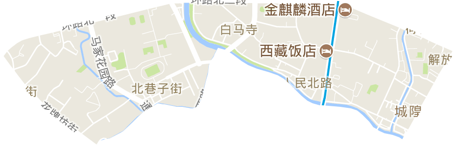 人民北路街道电子地图