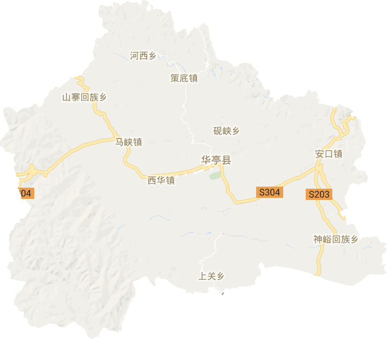 华亭县电子地图