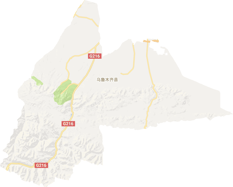 乌鲁木齐县电子地图