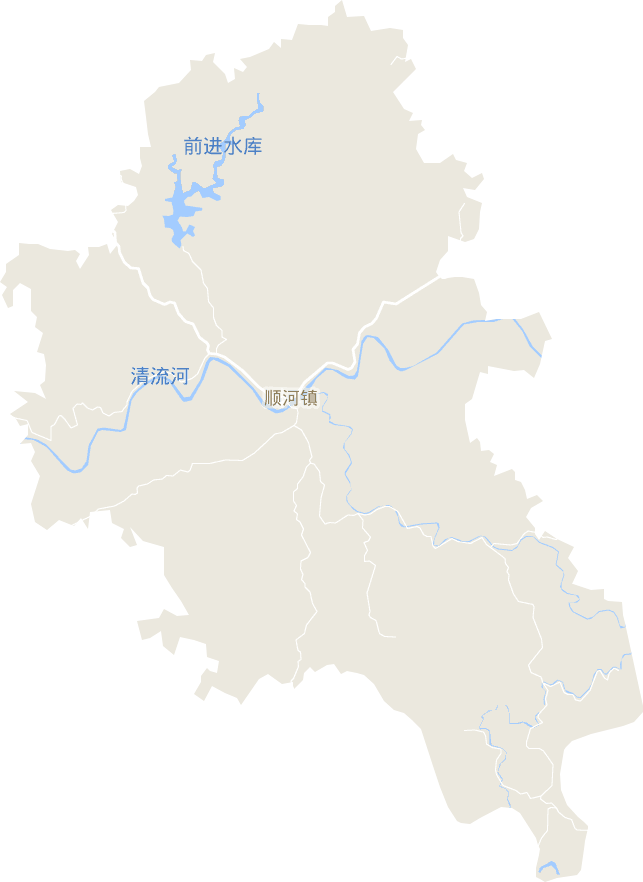 顺河镇电子地图
