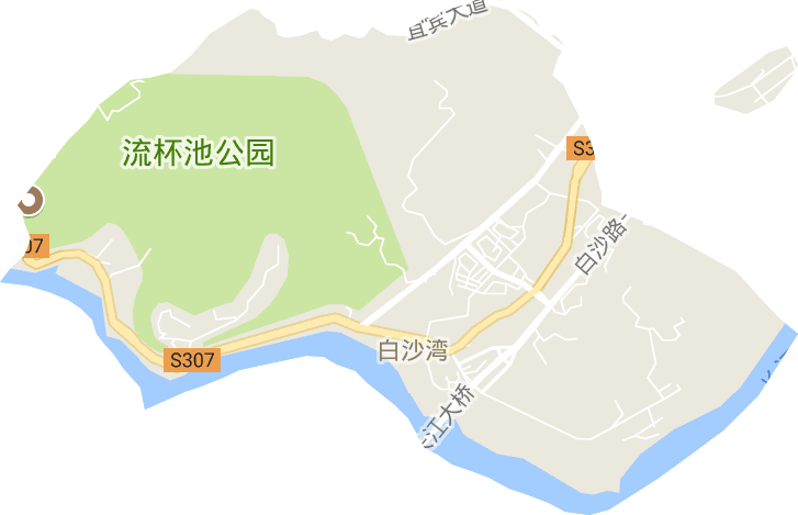 白沙湾街道电子地图