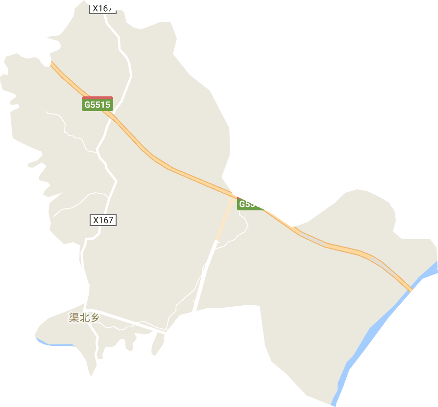 渠北乡电子地图