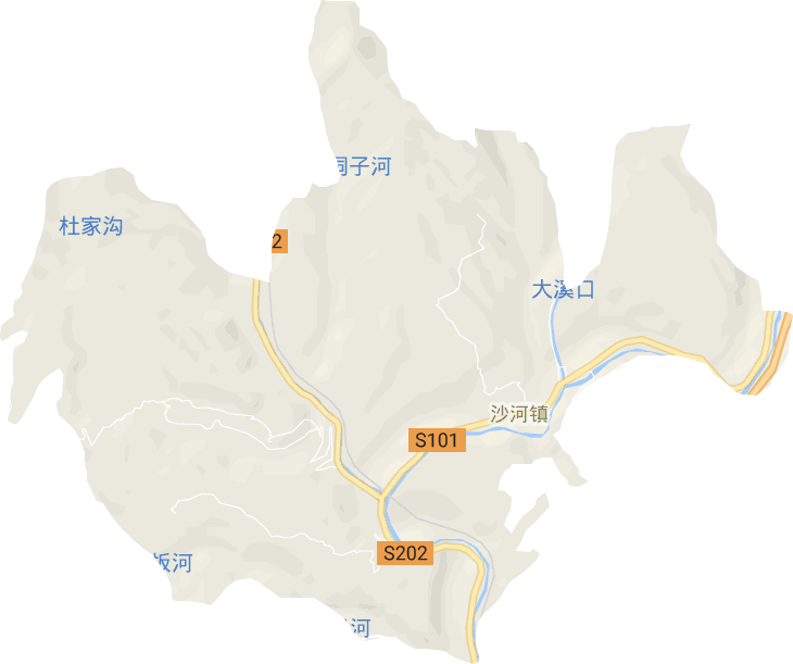 沙河镇电子地图