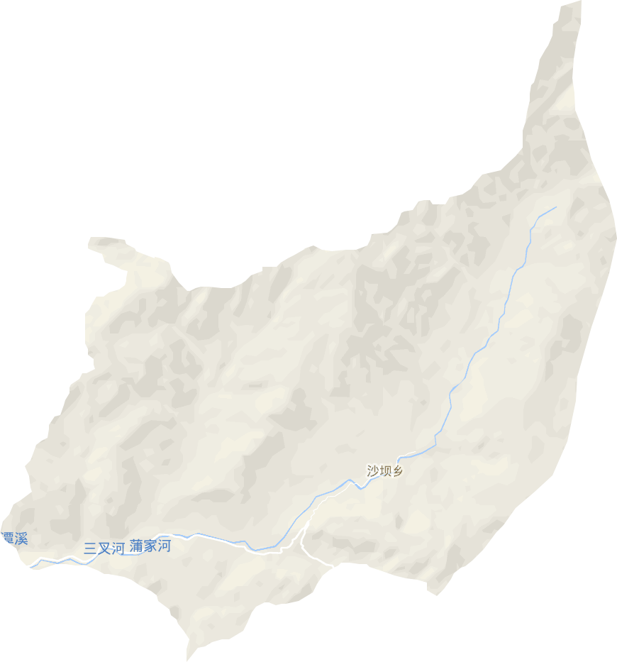 沙坝乡电子地图