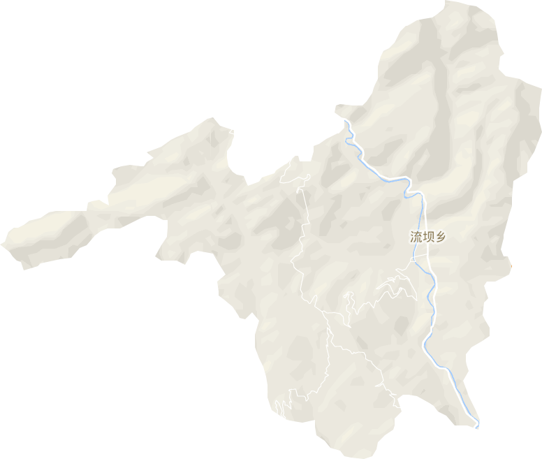 流坝乡电子地图