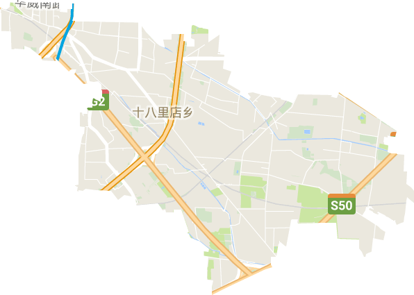 十八里店地区办事处电子地图