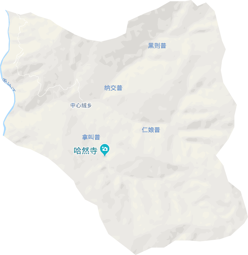 中心绒乡电子地图