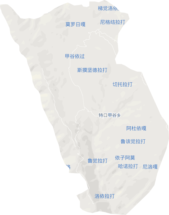特口甲谷乡电子地图