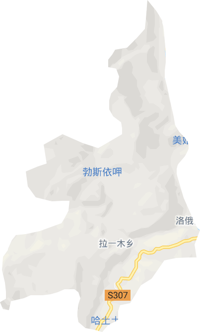拉一木乡电子地图