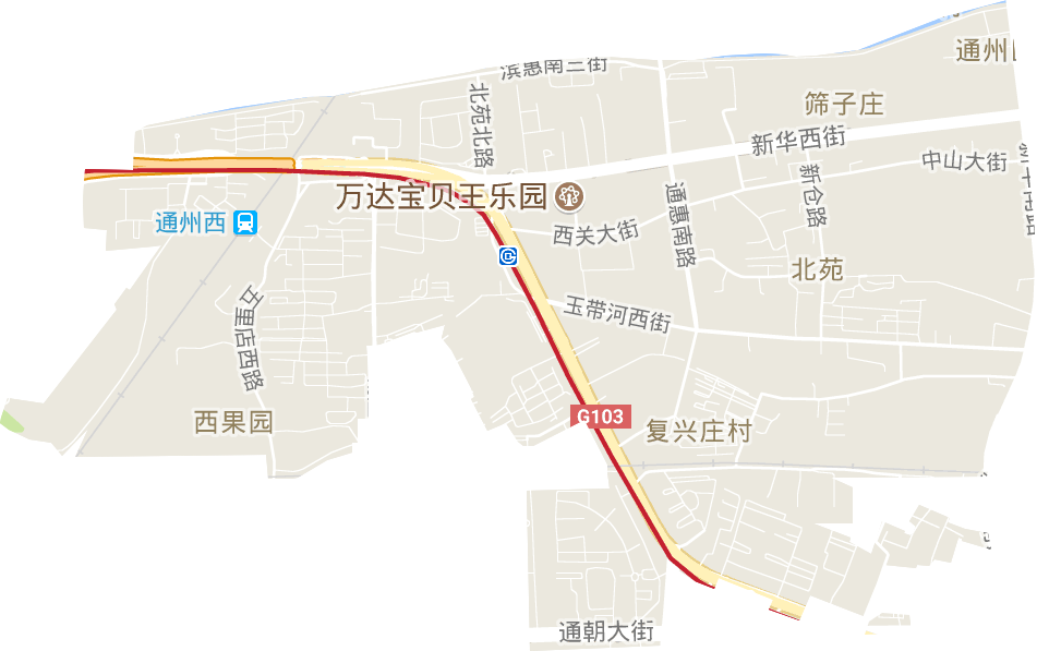 北苑街道电子地图