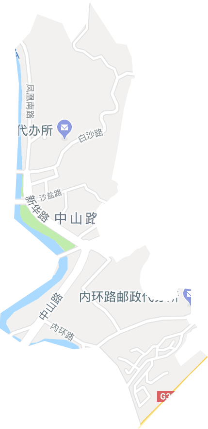 中山路街道电子地图